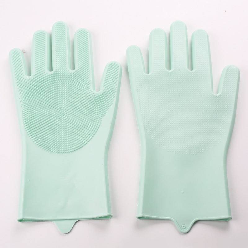 Gants de Bain et Massage en Silicone pour Animaux