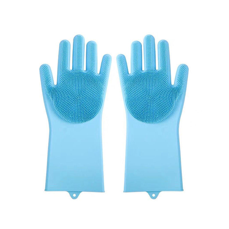 Gants de Bain et Massage en Silicone pour Animaux
