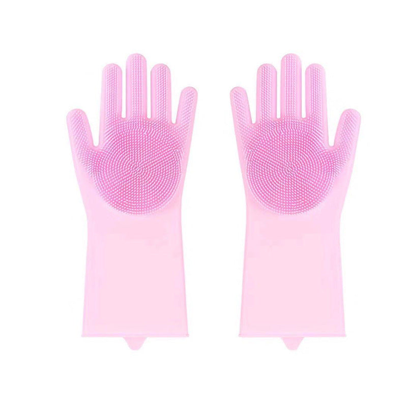 Gants de Bain et Massage en Silicone pour Animaux