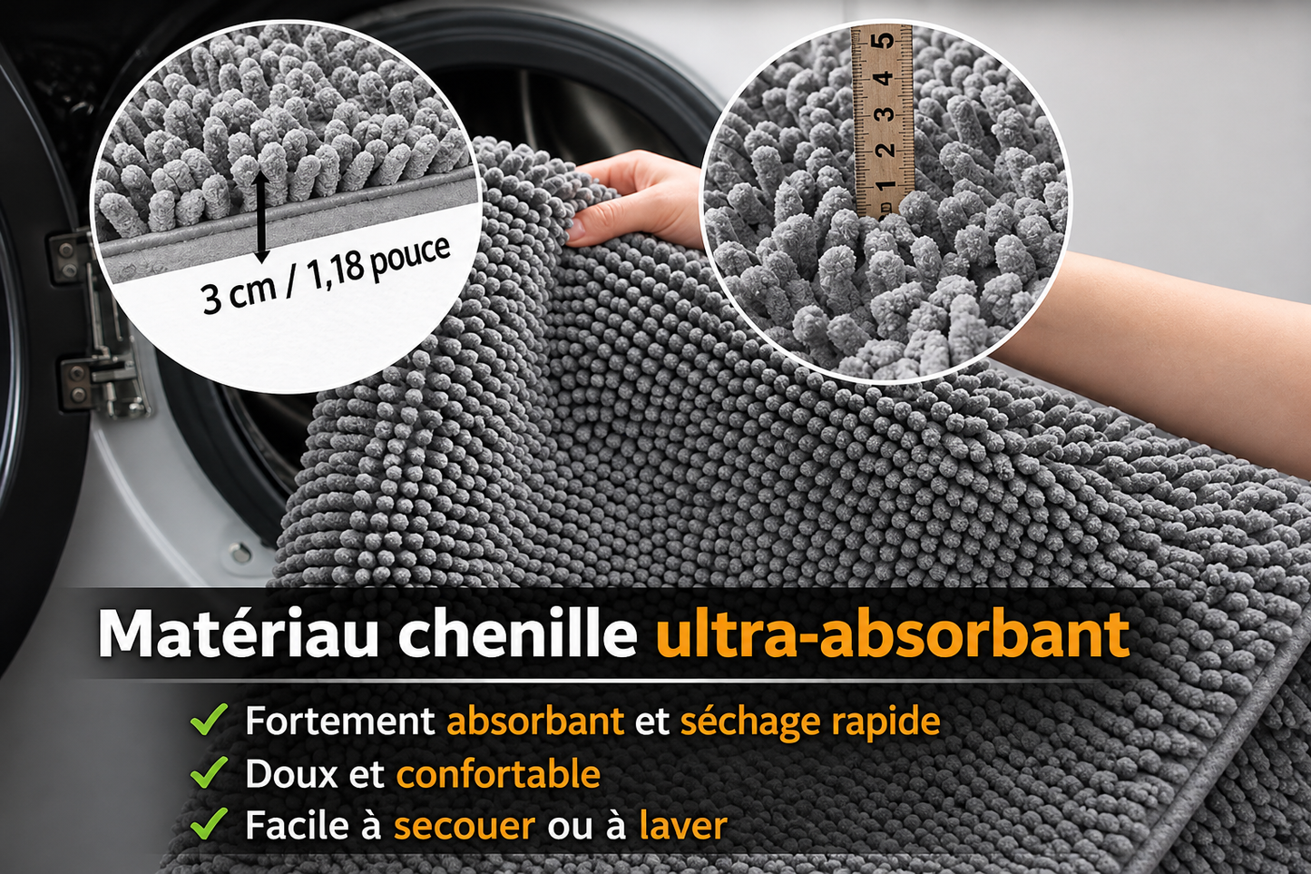 COMFURT™ Tapis Anti-Boue pour Chien – Gardez votre maison propre après chaque promenade