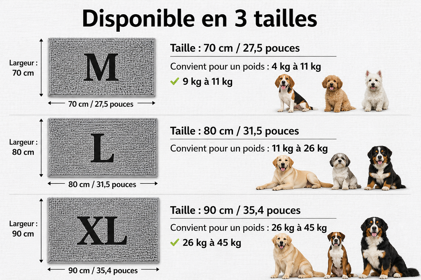 COMFURT™ Tapis Anti-Boue pour Chien – Gardez votre maison propre après chaque promenade